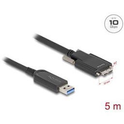 DELOCK 83211 - Optical USB 3.1 cable, A plug to Micro-B plug, 5 m