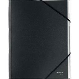 LEITZ 39140095 - Divider book, A4, Recycle, six compartments, black