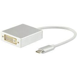 EQUIP 133453 - USB type C to DVI-I dual link socket, adapter