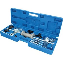 BRILLIANT TOOLS BT 0671350 - Wheel hub puller with sliding hammer, forged, 16 pieces