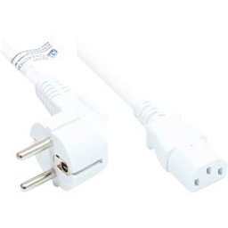 GOOD CONNECTIONS GC P0130-W150 - power cord type E+F CEE 7/7 to C13 , white, 1,50 mm², 15 m