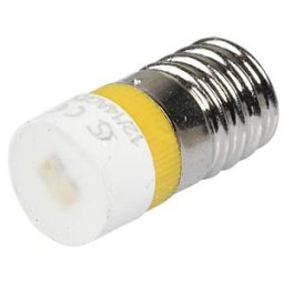 SIGNAL CONSTRUCT MWCE 22129 - Reflector LED, E10, yellow, 12 V, 120 mcd, Ø9.7 mm, 160°