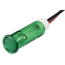 APEM APM QS63 G12 - Indicator LED, 12 V DC, 6 mm, wired, green