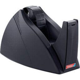 TESA 57422-01 - Professional tabletop dispenser Easy Cut®, black, up to 66 m x 2
