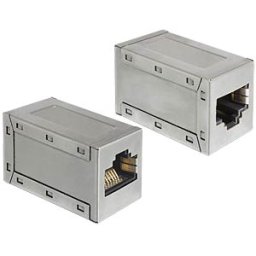 DELOCK 86165 - Modular coupling, RJ45 socket/socket cat.6A