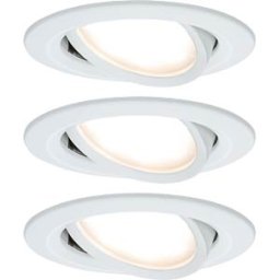 PAULMANN PLM 93449 - Nova Coin recessed light, 6 W, 2700 K, 50°, round, matt white, s