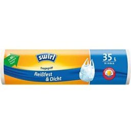 SWIRL 1928 - Swirl waste bag, carrying handle, 15 pcs, 35 litres