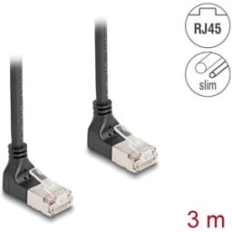 DELOCK 80283 - Cat.6a patch cable, S/FTP, top / top angled, 3 m