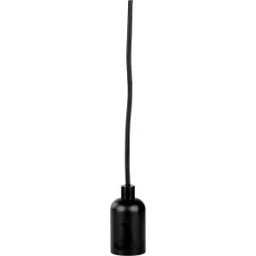 MÜLLER LICHT MLI 404099 - Pendant light, E27 socket, round, black aluminium