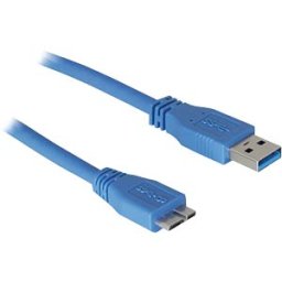 DELOCK USB3 A-A-MIC1 BL - USB3 cable,A plug>B micro plug, 1.0m, blue