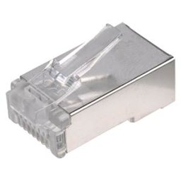 FREI MP 8-8RG - RJ45 modular plug for round cables, 8/8, shielded