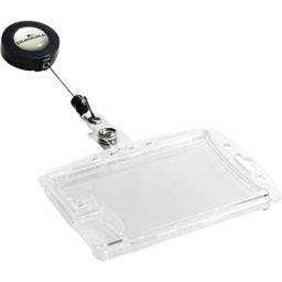 DURABLE 822419 - Card holder with yoyo, for 2 cards, pack of 10