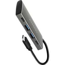 AXAGON AXG HMC-4G2 - USB 3.1, 4-port hub, 2xA, 2xC, USB-C cable