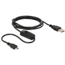 DELOCK 84803 - USB 2.0 Type-A male > Micro-B male with switch