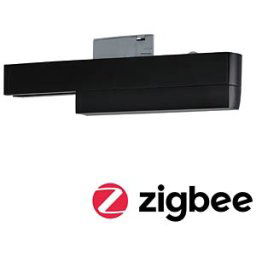 PAULMANN PLM 95524 - URail rail adapter, ZigBee 3.0, on/off/dimmable, 166x20 mm, blac