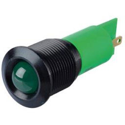 APEM APM Q16P1B G12E - Indicator LED, 12 V DC, 16 mm, FASTON, green/BlC