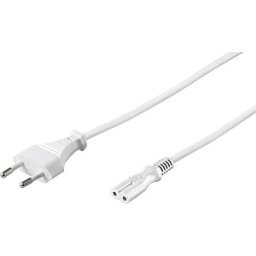FREI ADC 180 WS - Power cord with Europlug, white, 1.8 m