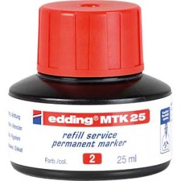 EDDING MTK25002 - Refill ink, permanent marker, MTK 25, red
