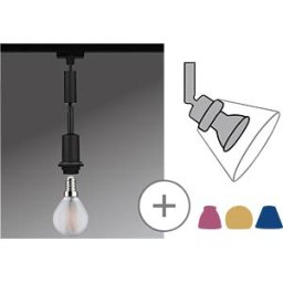 PAULMANN PLM 96912 - URail pendant light DecoSystems basic, E14, max. 20 W, dimmable,