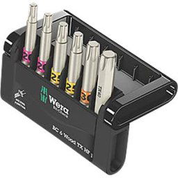 WERA 05073639001 - Bit set, Bit-Check 6 Wood TX HF, 6 pieces
