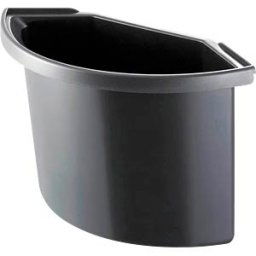 HELIT H61067-95 - Waste paper basket insert without lid, black, 2 litres