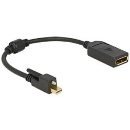 DELOCK 62638 - mini Displayport 1.2 male screw > DP-female 4K