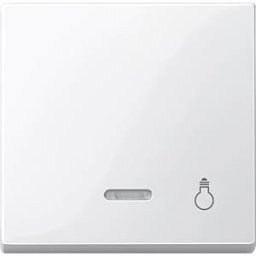 MERTEN ME SM 435919 - System M, rocker, with window + imprint light, polar white gloss