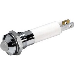CML TECHNOLOGIES 1908025W - LED signal light, white - ultra-bright, 12 VAC/VDC, Ø8 mm, 1000