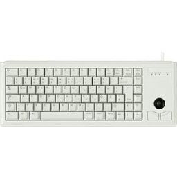 CHERRY G84-4400LUBUS-0 - Keyboard, USB, light grey, compact, trackball, US