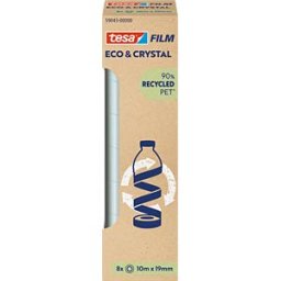 TESA 59043 - tesafilm® Eco & Crystal, 10 m x 19 mm, 8 rolls