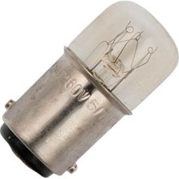 SCHIEFER LIGHTING SCHI 153566500 - BA15d T16x35, 130 V, 38 mA, 5 W, C5A, 2K hrs, clear