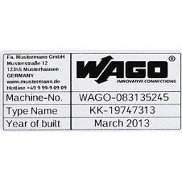 WAGO 210-804 - Type labels, for Smart Printer, unprinted, 99x44 mm