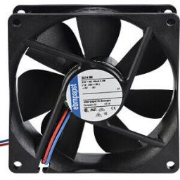 EBM-PAPST PAPST 3414 NG - Axial fan, 24V DC, 92 x 92 x 25 mm, rpm: 2700