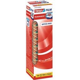 TESA 57370 - Transparent tesafilm®, 10 m x 15 mm, 10 rolls