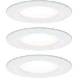 PAULMANN PLM 93442 - Nova recessed light, 6.5 W, 2700 K, rigid, round, matt white, se