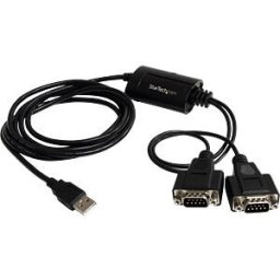 STARTECH.COM ST ICUSB2322F - Adapter cable 1.8 m 2 port USB type a to serial RS232/DB9