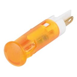 APEM APM QS61 O12 - Indicator LED, 12 V DC, 6 mm, FASTON, orange