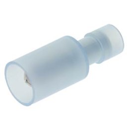 FREI WE K4244021N - Round plug - 2.5 mm², blue, fully insulated, 5 mm plug