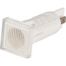RAFI 125.1002 - Indicator, 28 V, bulb, 10 mm, square, clear