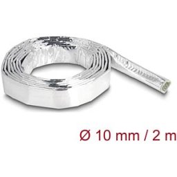 DELOCK 19001 - Cable Sleeve made of glass fiber and aluminium 2 m x 10 mm