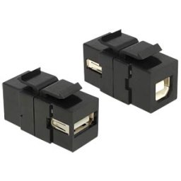 DELOCK 86370 - Keystone module USB 2.0 A socket > B socket