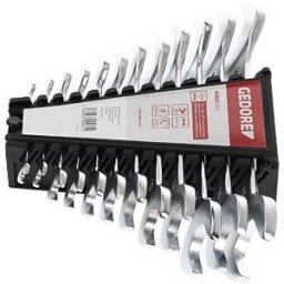 GEDORE WERKZEUG GEDO R05125012 - Double open ended spanner set, short pattern Size 6-32mm 12pcs