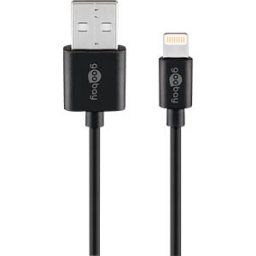 GOOBAY 72906 - Sync & charging cable, USB-A > Lightning, 2.0 m, black