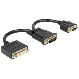 DELOCK 65555 - DMS-59 plug > 1 x DVI-I socket + 1 x VGA
