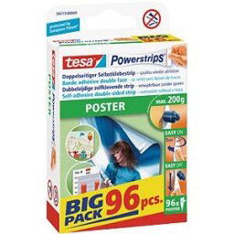 TESA 58213 - TESA Powerstrips – Poster, 96 strips