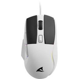 SHARKOON SHARK SGM35 WS - Gaming mouse, USB, RGB, white