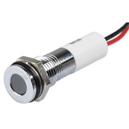 APEM APM Q8F3C W24E - Indicator LED, 24 V DC, 8 mm, wired, white/BrC