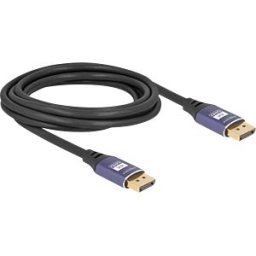 DELOCK 80602 - DisplayPort 1.4 cable, 8K 60 Hz, lilac, 3.0 m