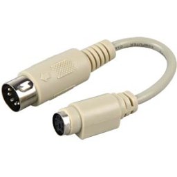FREI COM 9255-1 - PS/2 adapter PS/2 a. 5-pin DIN, BU/ST, cable