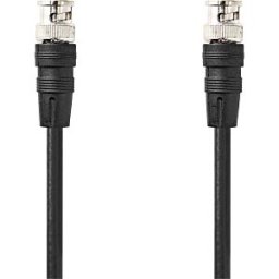 NEDIS N CVGL01000BK20 - BNC video cable, BNC connector BNC connector, 2.00 m, round